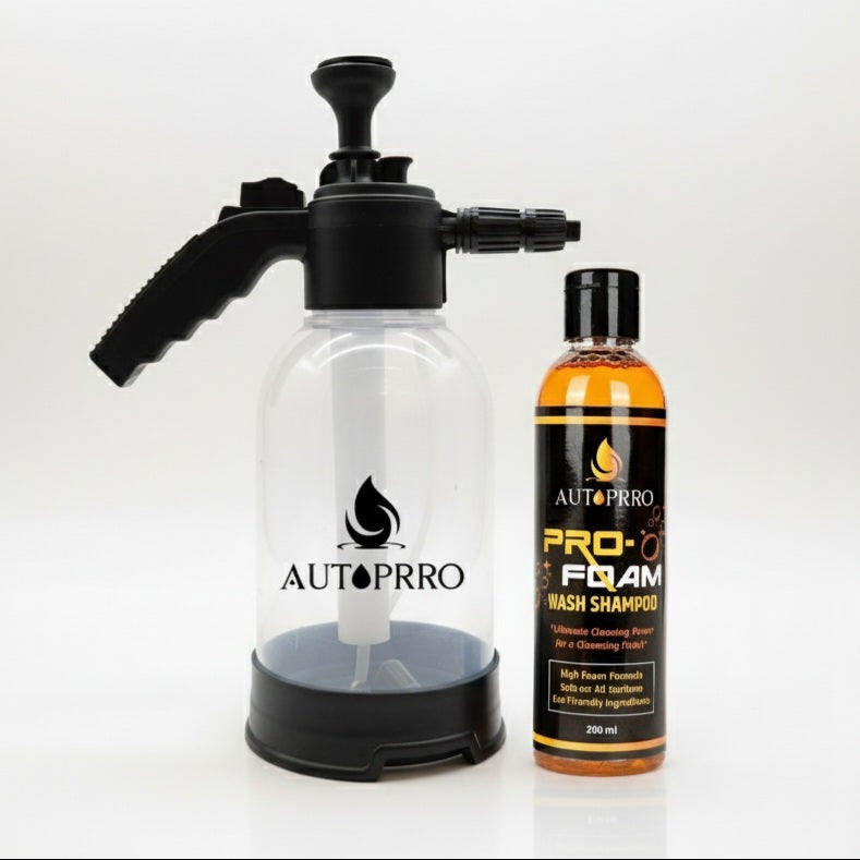 Autoprro Car Wash Combo Kit | FoamXpert Cannon + Shampoo + 700 GSM