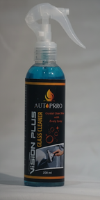Autoprro glass cleaner spray bottle with blue 200ml liquid