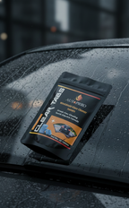 Autoprro Clear Tabs car care product on a wet car surface