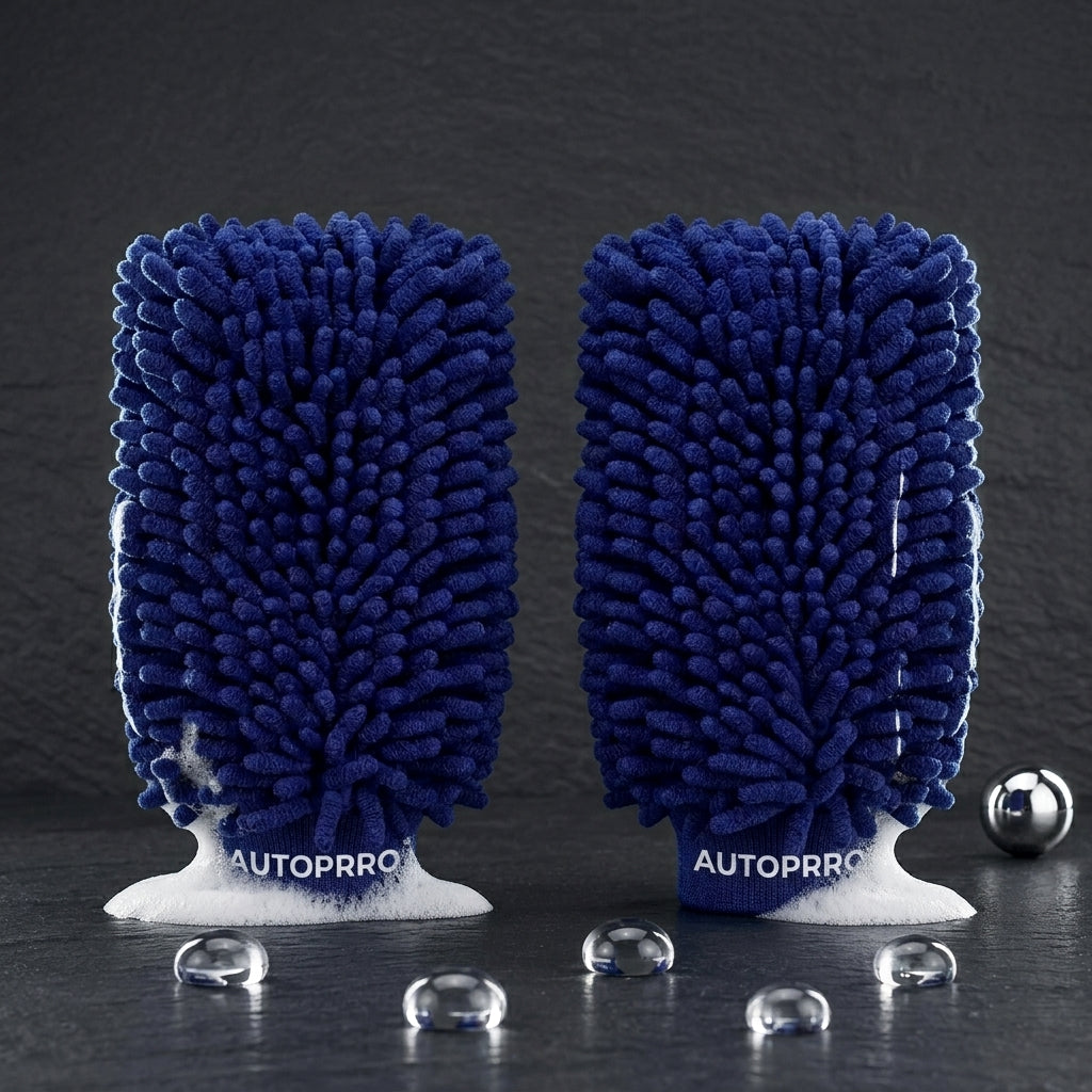 Autoprro microfiber wash Chenille Mitts