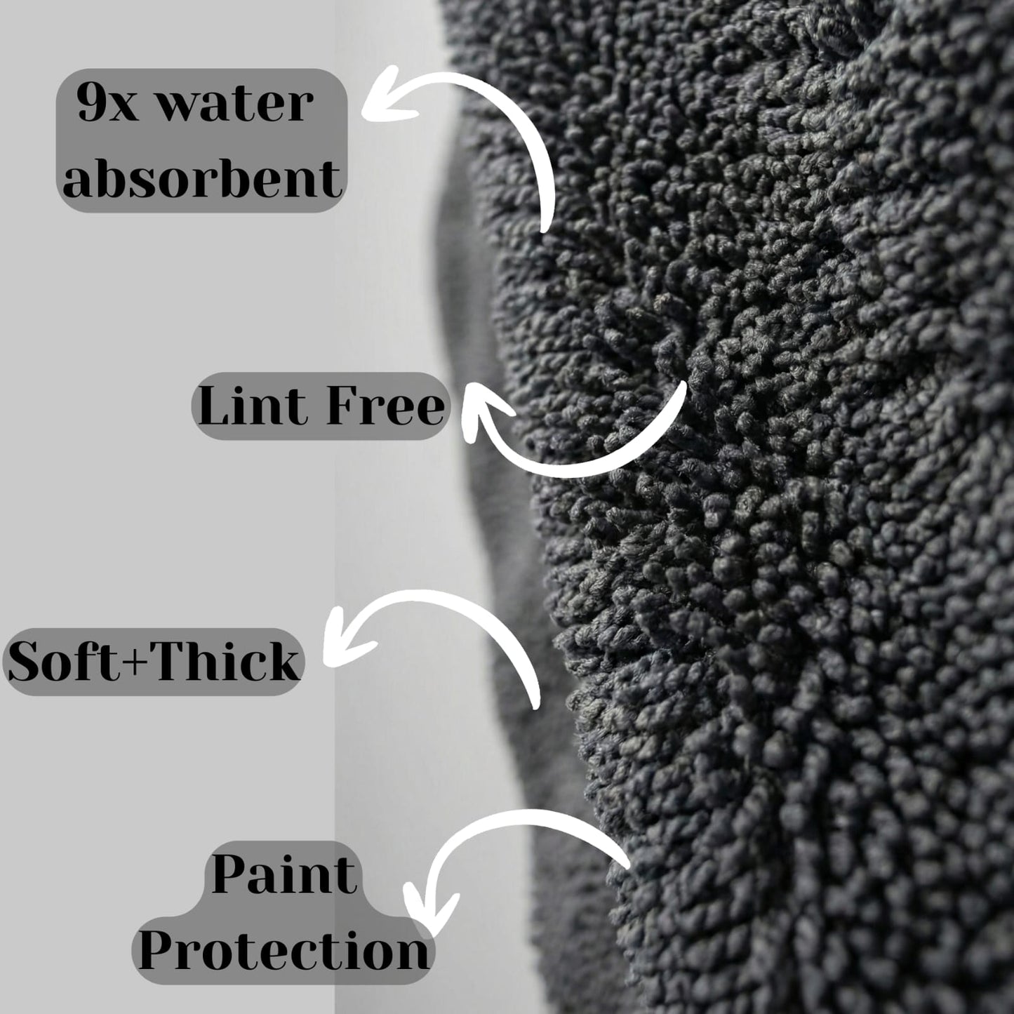 700 GSM Twisted Loop Microfiber Drying Cloth – Ultra Plush, Scratch-Free, High Absorbency