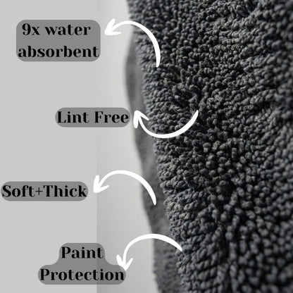 700 GSM Twisted Loop Microfiber Drying Cloth – Ultra Plush, Scratch-Free, High Absorbency